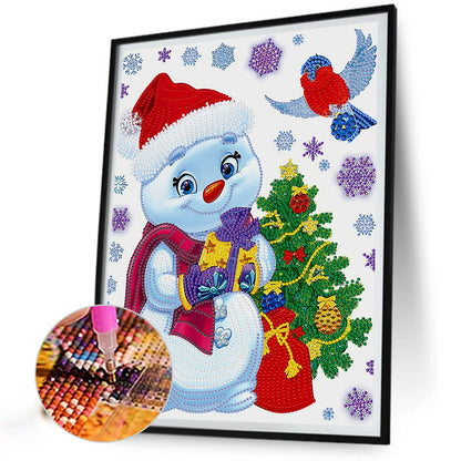 Snowman - Special Shaped Drill Diamond Painting 30*40CM