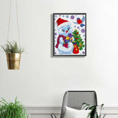 Snowman - Special Shaped Drill Diamond Painting 30*40CM