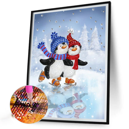 Penguin - Special Shaped Drill Diamond Painting 30*40CM