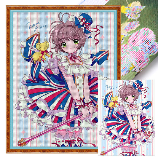 Cardcaptor Sakura - 11CT Stamped Cross Stitch 50*65CM(Joy Sunday)