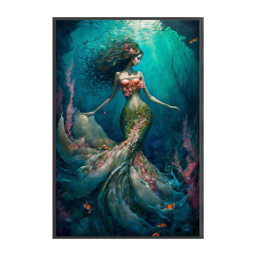 Mermaid - 11CT Stamped Cross Stitch 50*75CM(Joy Sunday)