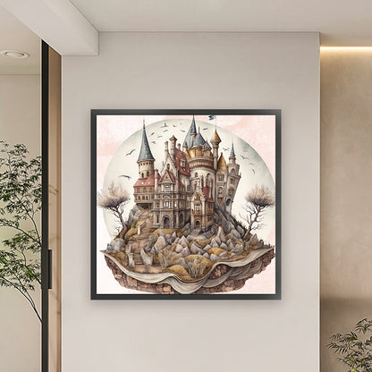 Castle - 11CT Stamped Cross Stitch 60*60CM(Joy Sunday)