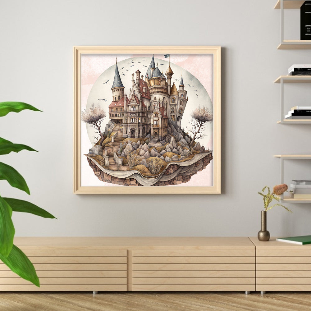 Castle - 11CT Stamped Cross Stitch 60*60CM(Joy Sunday)