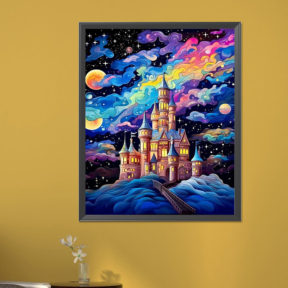 Castle Under The Stars - Full AB Round Drill Diamond Painting 40*50CM