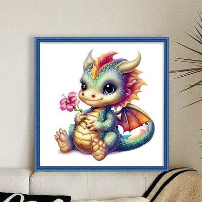 Xiaolong - 18CT Stamped Cross Stitch 30*30CM(Joy Sunday)