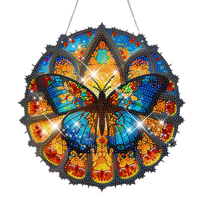 Acrylic Gorgeous Butterfly Single-Sided Diamond Painting Hanging Pendant (#1)