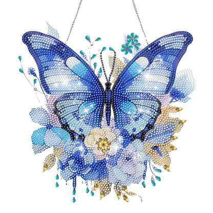 Acrylic Gorgeous Butterfly Single-Sided Diamond Painting Hanging Pendant (#2)