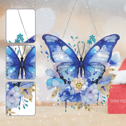 Acrylic Gorgeous Butterfly Single-Sided Diamond Painting Hanging Pendant (#2)