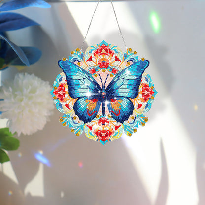 Acrylic Gorgeous Butterfly Single-Sided Diamond Painting Hanging Pendant (#3)