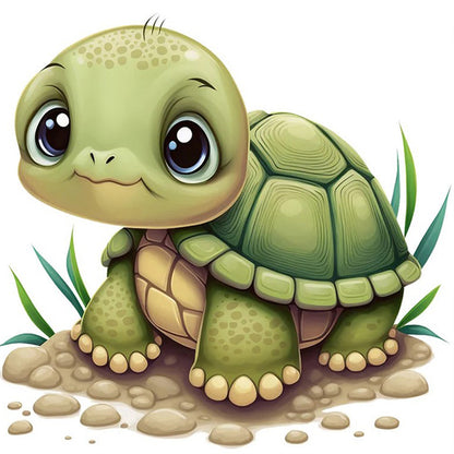 Turtle - 11CT Stamped Cross Stitch 40*40CM(Joy Sunday)