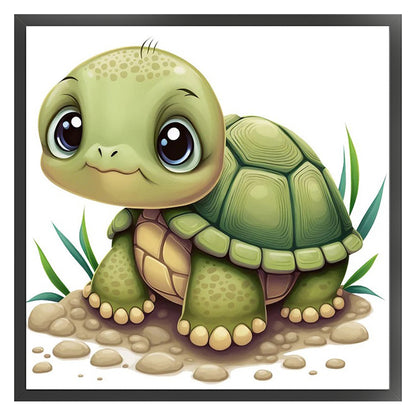 Turtle - 11CT Stamped Cross Stitch 40*40CM(Joy Sunday)