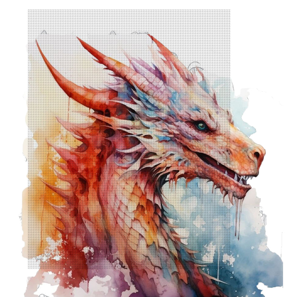 Dragon - 11CT Stamped Cross Stitch 55*60CM(Joy Sunday)