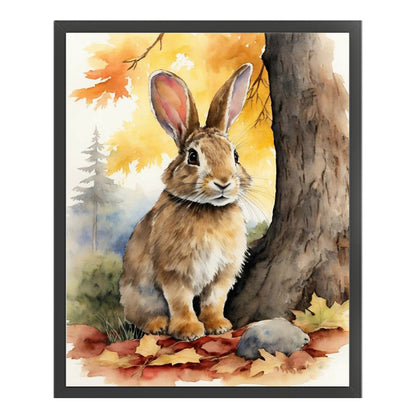 Rabbit - 11CT Stamped Cross Stitch 40*50CM(Joy Sunday)