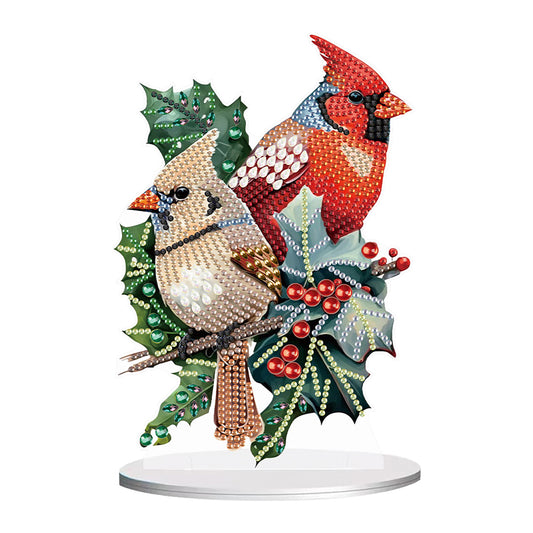 Diamond Painting Desktop Ornaments Kit for Office Desktop Decor (Two Birds #2)