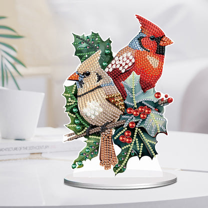 Diamond Painting Desktop Ornaments Kit for Office Desktop Decor (Two Birds #2)