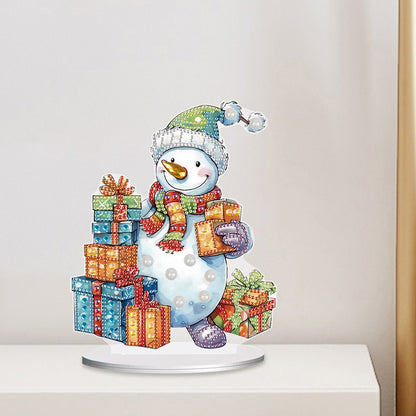 Diamond Painting Desktop Ornaments Kit for Office Desktop Decor(Gift Snowman #5)