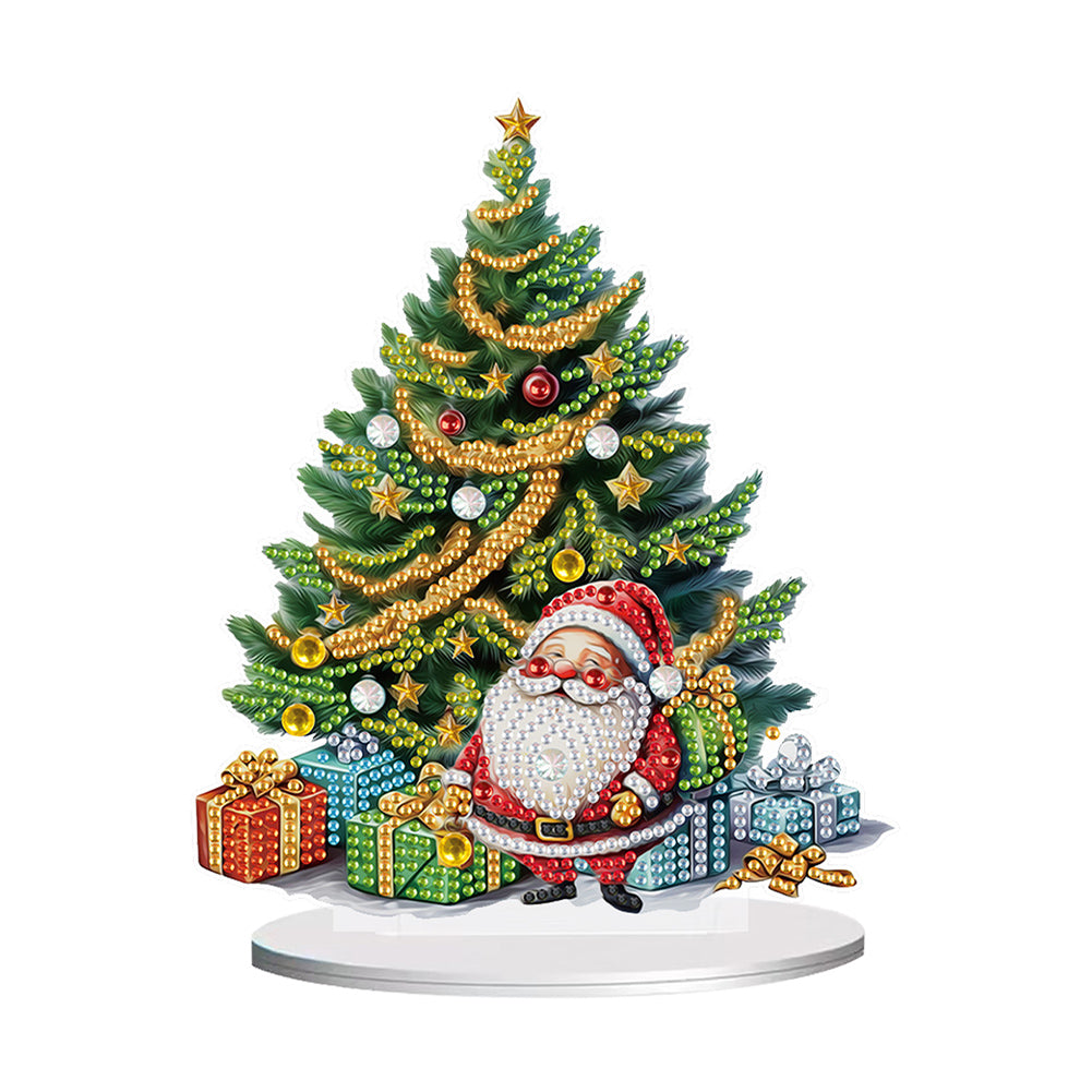 Diamond Painting Desktop Ornaments Kit for Home Office Desktop Decor (Santa)