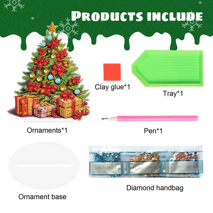 Diamond Painting Desktop Ornaments Kit for Office Desktop Decor (Gifts and Tree)