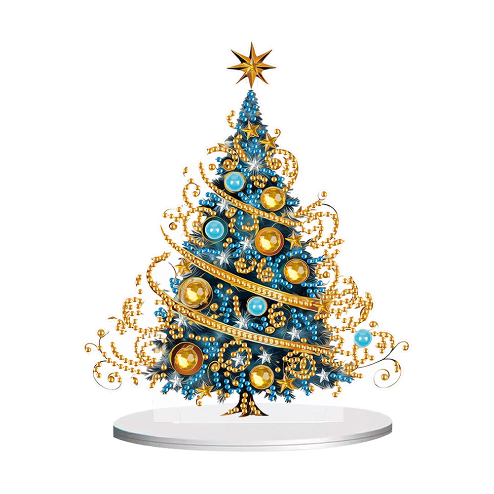 Diamond Painting Desktop Ornaments Kit for Office Desktop Decor (Fantasy Tree)