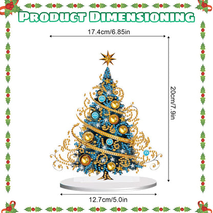 Diamond Painting Desktop Ornaments Kit for Office Desktop Decor (Fantasy Tree)