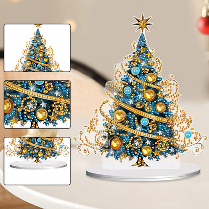 Diamond Painting Desktop Ornaments Kit for Office Desktop Decor (Fantasy Tree)