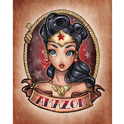 Amazon Girl - Full Round Drill Diamond Painting 40*50CM