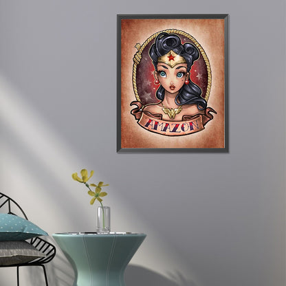 Amazon Girl - Full Round Drill Diamond Painting 40*50CM