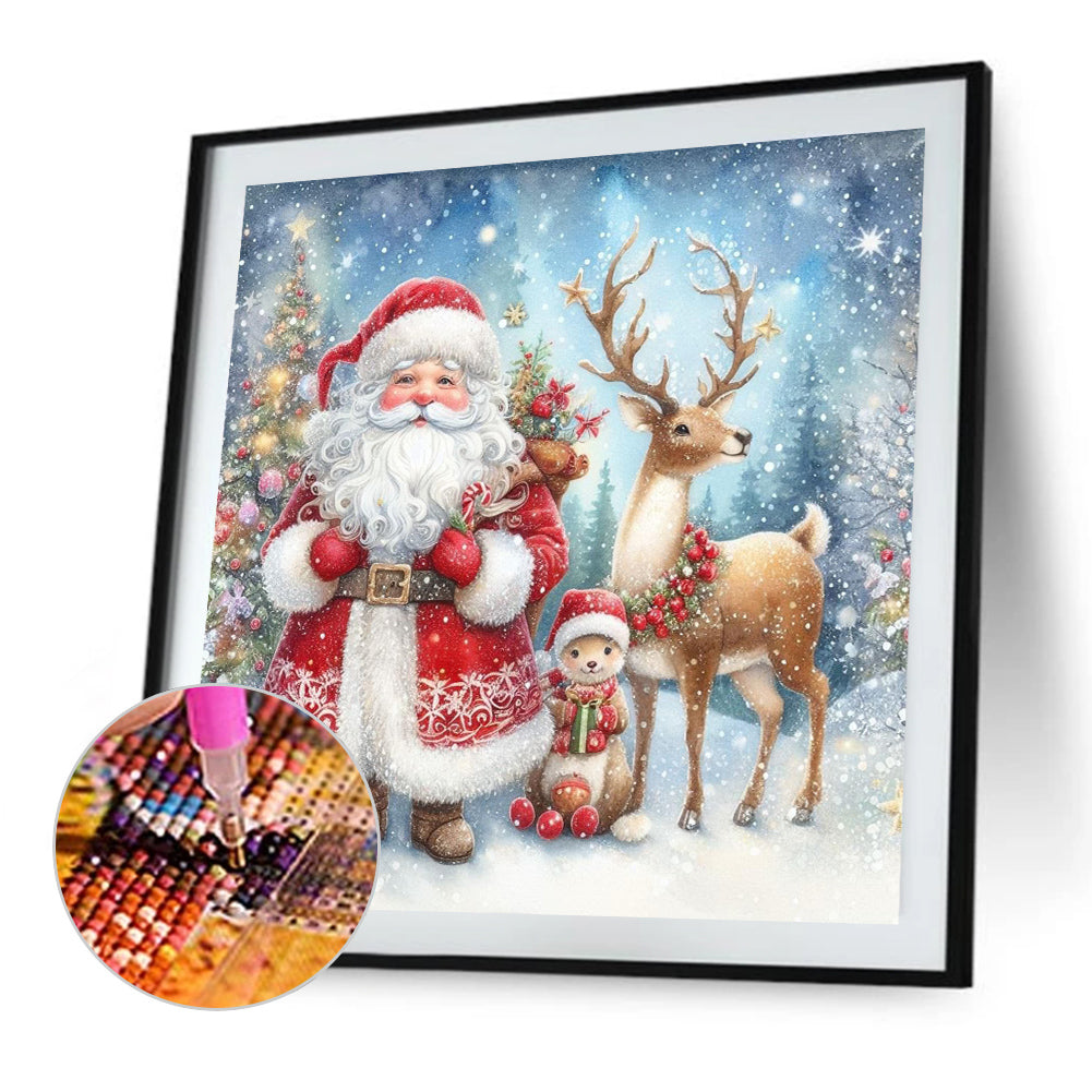 Santa Claus - Full AB Round Drill Diamond Painting 40*40CM