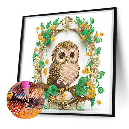 Garland Owl - Special Shaped Drill Diamond Painting 30*30CM