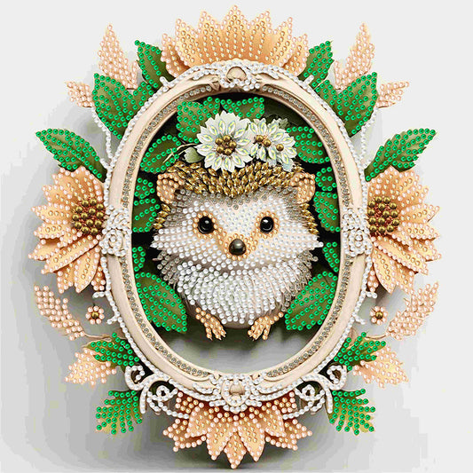 Garland Hedgehog - Special Shaped Drill Diamond Painting 30*30CM