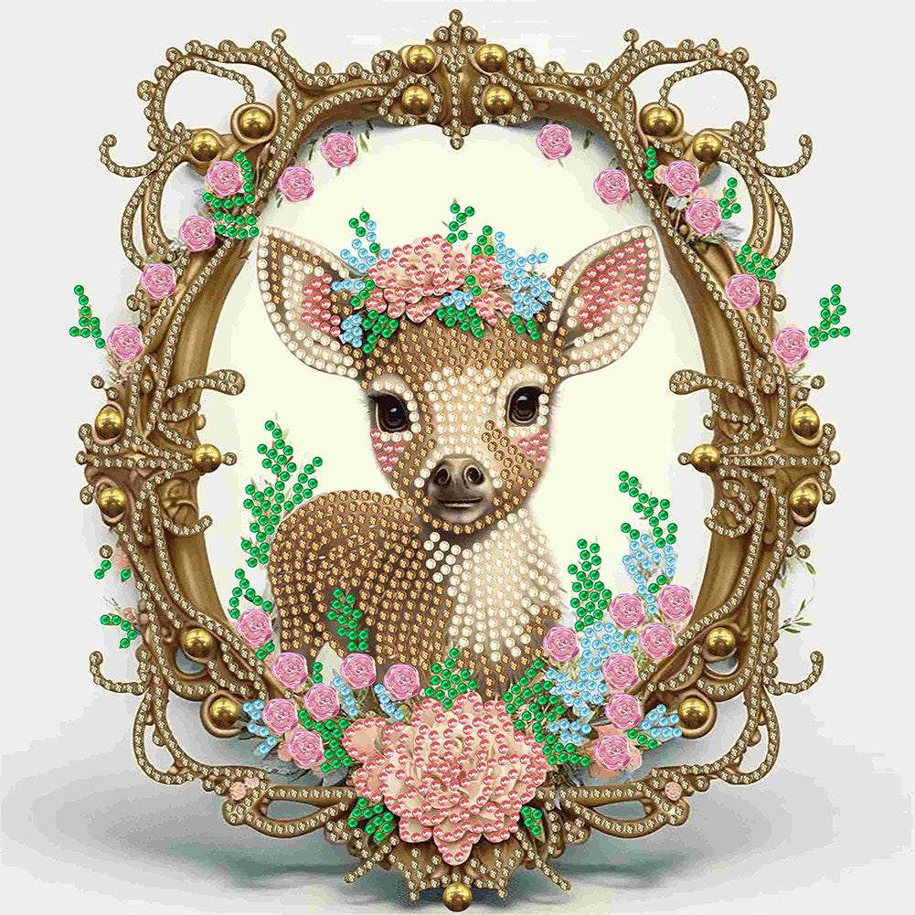 Garland Fawn - Special Shaped Drill Diamond Painting 30*30CM