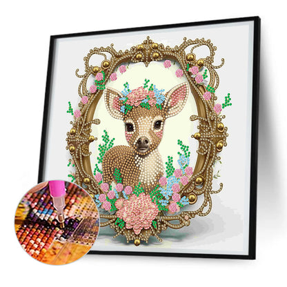 Garland Fawn - Special Shaped Drill Diamond Painting 30*30CM