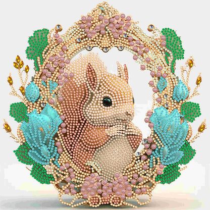 Garland Squirrel - Special Shaped Drill Diamond Painting 30*30CM