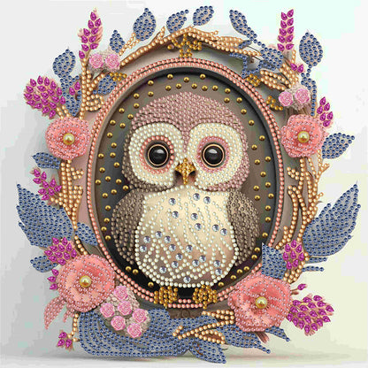 Garland Owl - Special Shaped Drill Diamond Painting 30*30CM