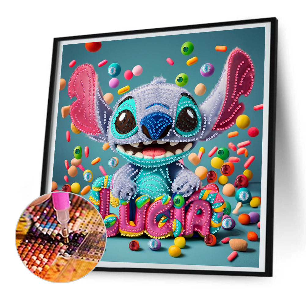 Stitch - Special Shaped Drill Diamond Painting 30*30CM