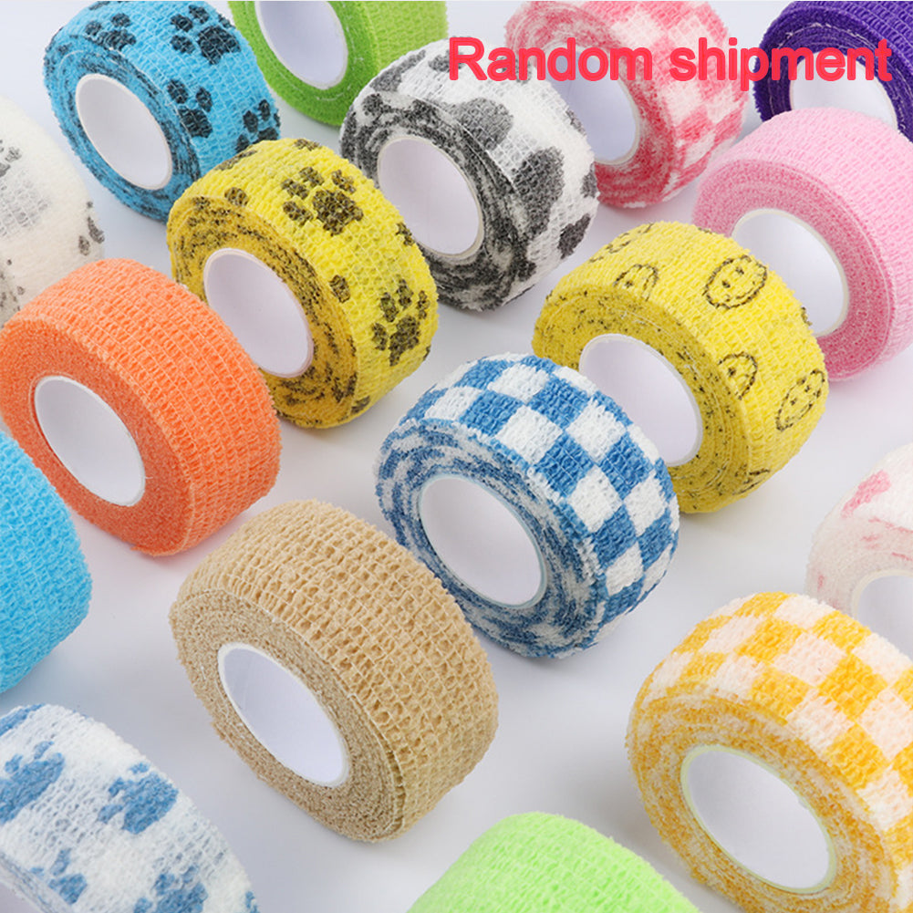 12pcs Elastic Wrap Stretch Self Adherent Finger Tape for Ankle/Wrist 2.5x450cm