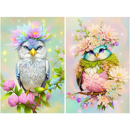 Dressed Up Bird - Full Round Drill Diamond Painting 40*60CM