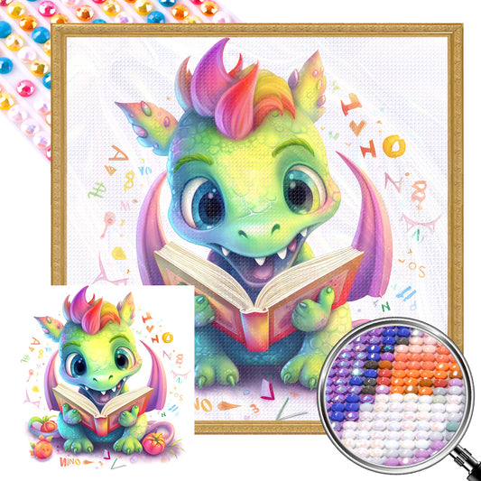 Colorful Little Dinosaur - Full AB Round Drill Diamond Painting 40*40CM