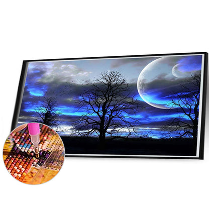 In The Forest Under The Moon - Full AB Square Drill Diamond Painting 60*35CM