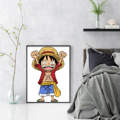 One Piece - 11CT Stamped Cross Stitch 40*53CM(Joy Sunday)