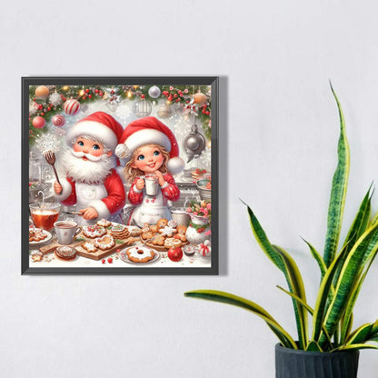 Cooking Together At Christmas - Full Square Drill Diamond Painting 30*30CM