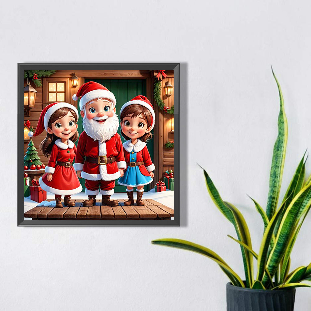 Christmas Photo - Full Square Drill Diamond Painting 30*30CM