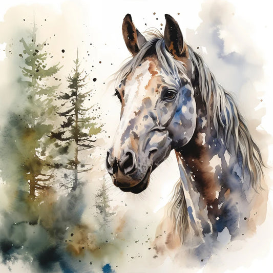 Horse - Full Round Drill Diamond Painting 35*35CM