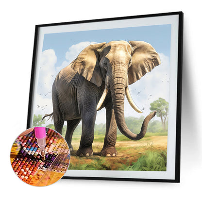 Elephant - Full Round Drill Diamond Painting 35*35CM