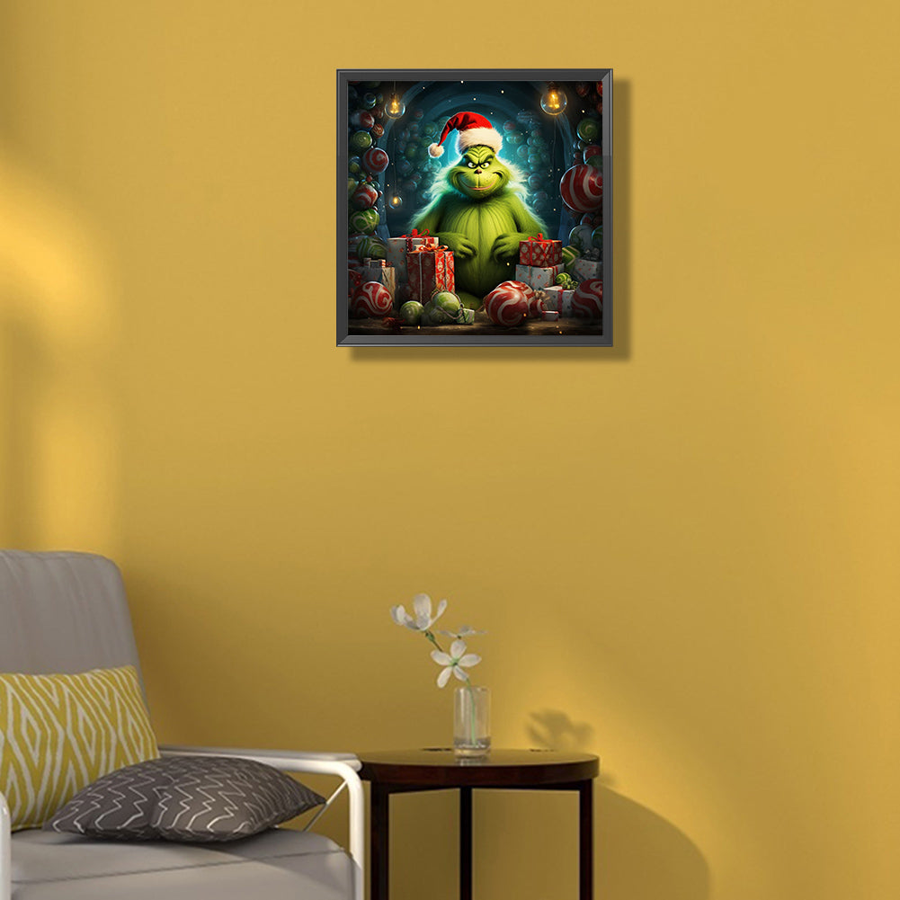 Grinch Christmas - Full Round Drill Diamond Painting 35*35CM