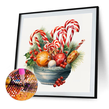 Christmas Candy - Full Round Drill Diamond Painting 35*35CM