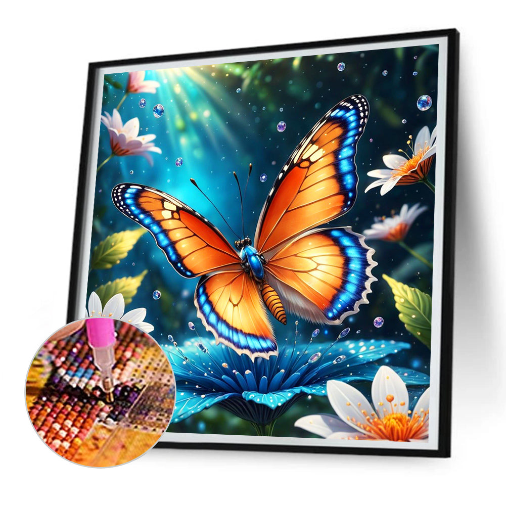 Butterfly¡¤Jungle - Full Round Drill Diamond Painting 30*30CM