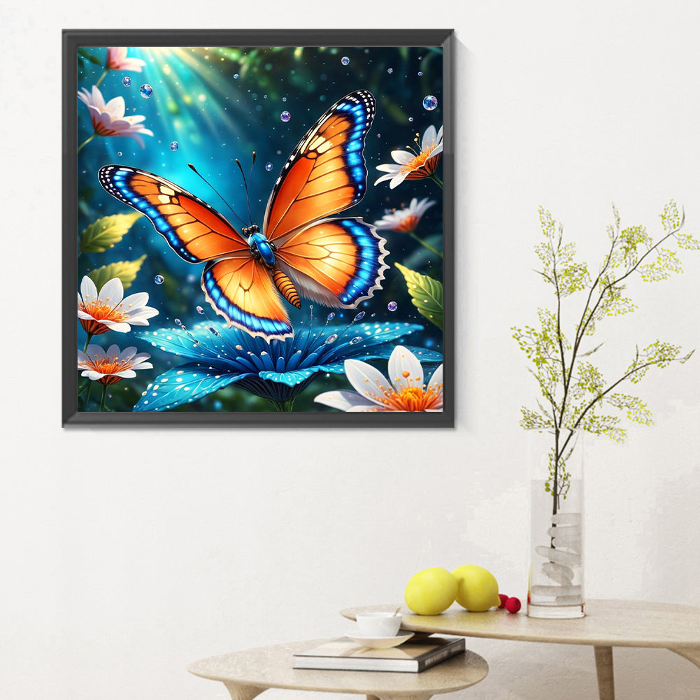 Butterfly¡¤Jungle - Full Round Drill Diamond Painting 30*30CM