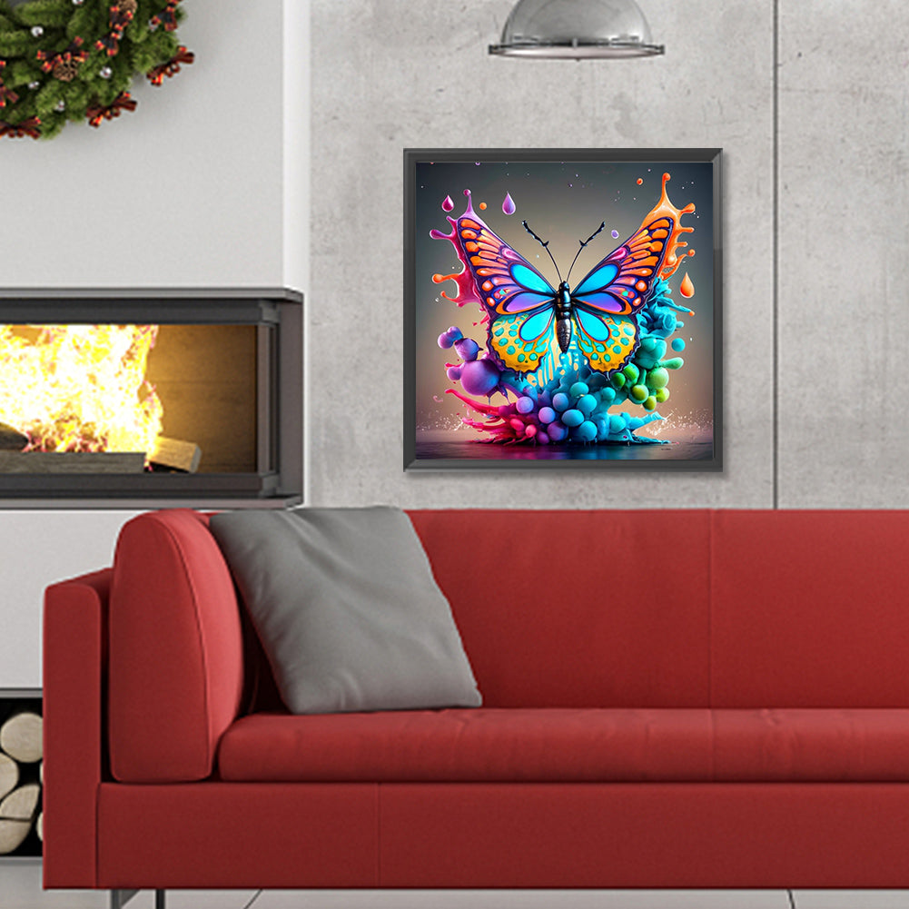 Colorful Butterfly¡¤Colorful Mist - Full Round Drill Diamond Painting 30*30CM