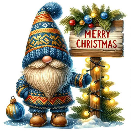 Decorative Gnome - Full Round Drill Diamond Painting 40*40CM